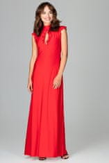 Lenitif Dámské společenské šaty Fuktigt K486 červená S