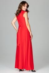 Lenitif Dámské společenské šaty Fuktigt K486 červená S