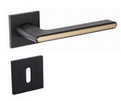 Infinity Line Ferrara KFRA S B00/MG00 černá/zlatá - klika ke dveřím - pro pokojový klíč