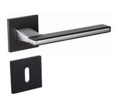 Infinity Line Nicola KNIC S B00/M700 černá/chrom mat - klika ke dveřím - pro pokojový klíč