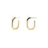 Elegantní pozlacené náušnice SIGNATURE LINK Gold AR01-415-U