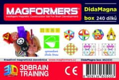 Magformers DidaMagna Box 240 dílků + textilní úložný kontejner