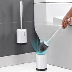 Netscroll Inovativní antibakteriální kartáč na čištění toalety se samo odvětrávaným držákem, ToiletStar