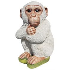 Framusa Zahradní dekorace – opice bílá 33cm