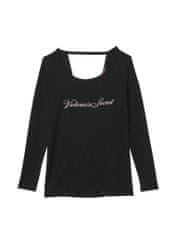 Victoria Secret Dámské tričko s dlouhým rukávem Supersoft černé XS