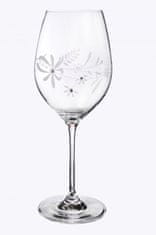 Semido Folk - Sada 2 ks sklenic na víno s krystaly Preciosa 470 ml