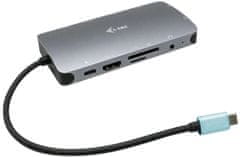 dokovací stanice USB-C Metal Nano Dock, HDMI, VGA, LAN, PD, 100 W