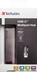 Verbatim USB-C multiport hub USB 3.1 GEN 1/2xUSB 3.0/HDMI/RJ45