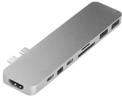 Hyper pro USB-C Hub pro MacBook Pro, stříbrný