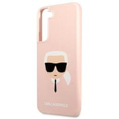 Karl Lagerfeld KLHCS22MSLKHPI hard silikonové pouzdro Samsung Galaxy S22 PLUS 5G pink Silicone Karl`s Head