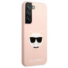 Karl Lagerfeld KLHCS22MSLCHPI hard silikonové pouzdro Samsung Galaxy S22 PLUS 5G pink Silicone Choupette Head