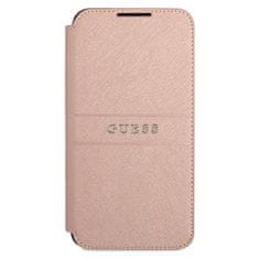 Guess GUBKS22MPSASBPI knížkové pouzdro Samsung Galaxy S22 PLUS 5G pink book Saffiano Stripes