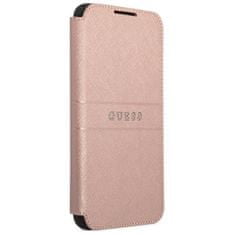Guess GUBKS22MPSASBPI knížkové pouzdro Samsung Galaxy S22 PLUS 5G pink book Saffiano Stripes