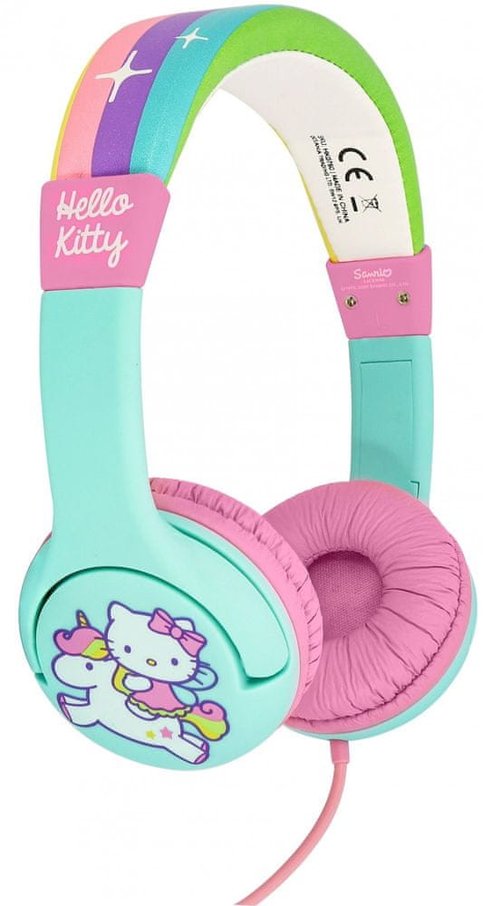 Levně OTL Technologies Rainbow Kitty Pink dětská sluchátka