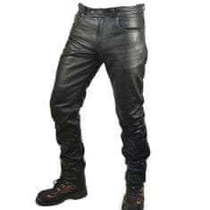 Cruison Kalhoty CLASSIC - pánské černé kožené kalhoty vel. 40