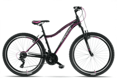 Kands dámské jízdní kolo mtb energy 500 kola 28” Černá/růžový 17 palcu - 150-167 cm vysoký