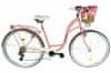 jízdní kolo emma, kola 28”, výška 160-185 cm, 7-rychlostní, proutěný růžový