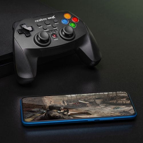 Bezdrôtový herný gamepad Niceboy ORYX game pad až 10 hodín konzoly PC mobilný telefón 