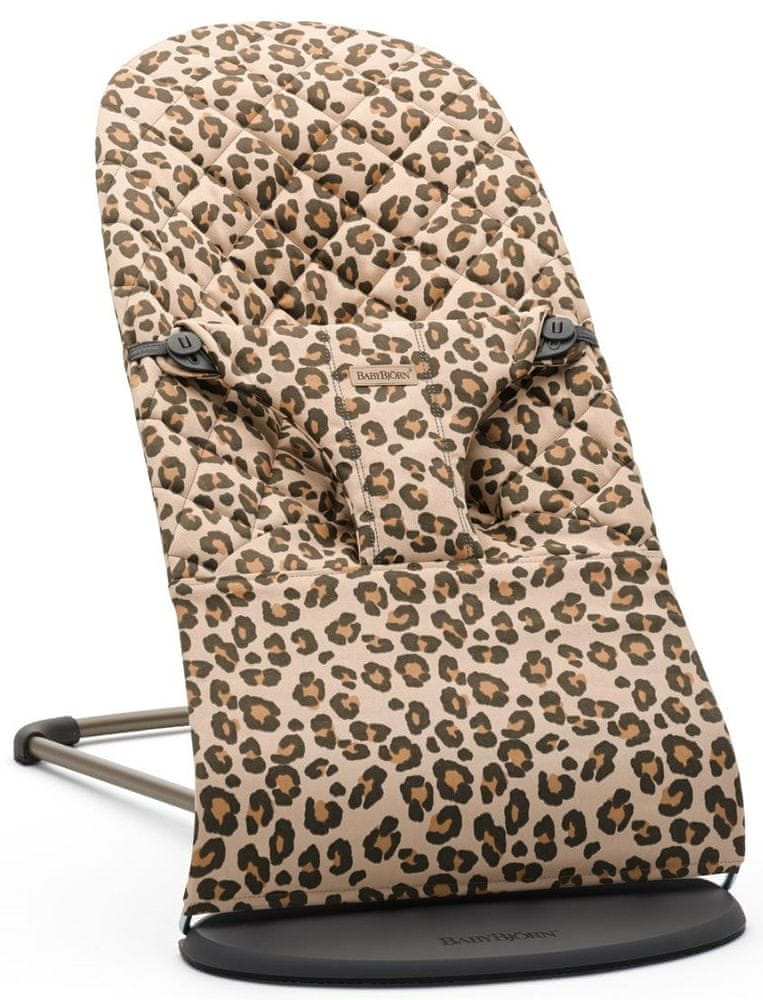 Levně Babybjörn Lehátko Bliss Beige Leopard print cotton