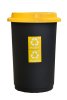 Plafor Odpadkový koš na tříděný odpad kulatý 50 l - žlutý