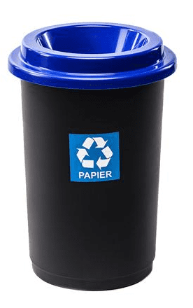 Plafor Odpadkový koš na tříděný odpad kulatý 50 l - modrý