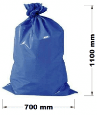 vybaveniprouklid.cz Pytel na odpad LDPE 120 l, 70 x 110 cm, role 25 ks, 40 um - modré