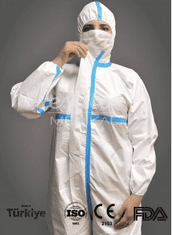 ESTILO MODA TEKSTIL 10x Profi ochranný oblek antiCovid T3/T4/T5/T6 ESTILO (bílý vel. XL)