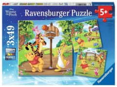 Ravensburger Puzzle Medvídek Pú 3x49 dílků
