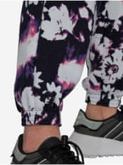 Adidas Černé dámské květované tepláky adidas Originals S