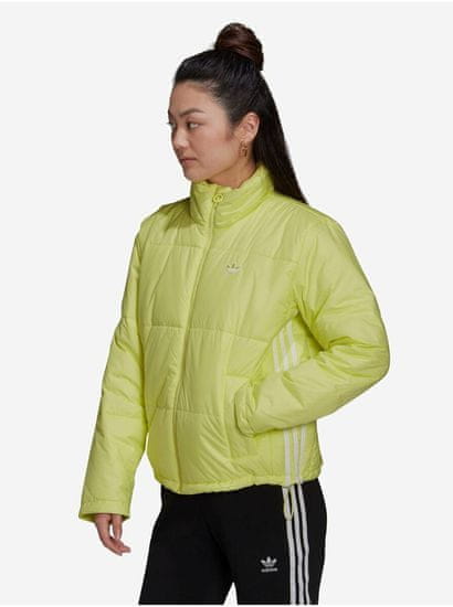 Adidas Neonově žlutá dámská prošívaná bunda adidas Originals