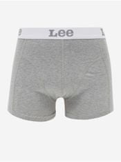 Lee Světle šedé pánské boxerky Lee 2-Pack S