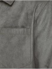 Jack&Jones Šedá bunda v semišové úpravě Jack & Jones Cooper XL