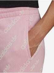 Adidas Růžové dámské vzorované tepláky adidas Originals M