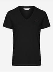 Tommy Hilfiger Černé dámské basic tričko Tommy Hilfiger XS
