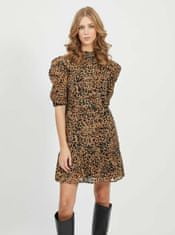Hnědé šaty s leopardím vzorem .OBJECT-Eliza S