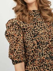 .OBJECT Hnědé šaty s leopardím vzorem .OBJECT-Eliza S