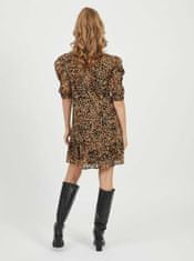 Hnědé šaty s leopardím vzorem .OBJECT-Eliza S