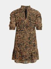 .OBJECT Hnědé šaty s leopardím vzorem .OBJECT-Eliza S