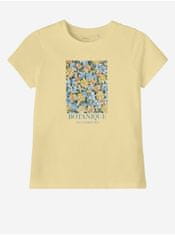 Name it Žluté holčičí vzorované tričko name it Damily 122-128