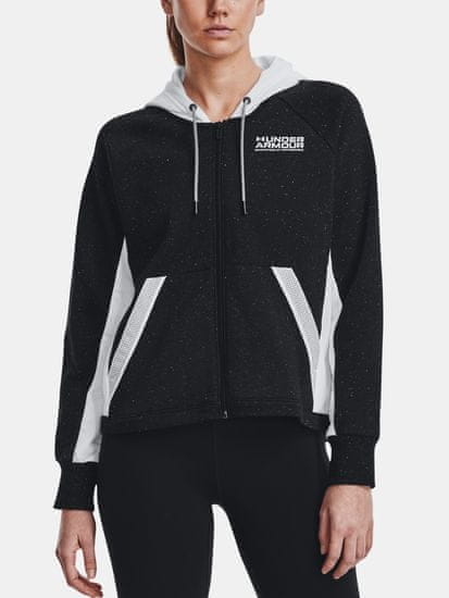 Under Armour Mikina Rival + FZ Hoodie-BLK