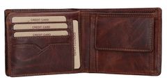 Lagen Pánská kožená peněženka 6537 BRN