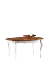 Amoletto Import Oválný stylový rustikální stůl, ořechová