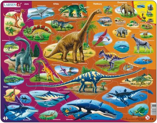 LARSEN Puzzle Dinosauři 85 dílků