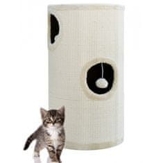 BB-Shop Škrabací válec pro kočky tower Krémová barva 70 cm