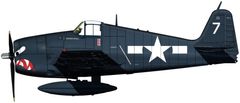 Hobby Master Grumman F6F-5 Hellcat, US NAVY, USS Princeton, VF-27, Bitva u Leyte, 1944, 1/32