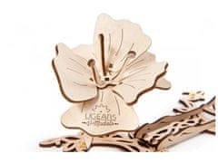 UGEARS 3D puzzle Motýl s květinou 168 dílků