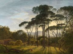 Vliesová obrazová tapeta Italská krajina, stromy 158891, 372 x 279 cm, Blush