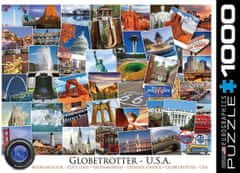 EuroGraphics Puzzle Světoběžník - USA 1000 dílků