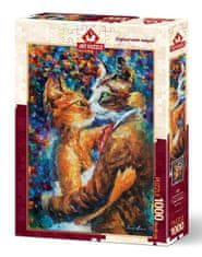 Art puzzle Puzzle Zamilovaný tanec koček 1000 dílků