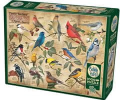 Cobble Hill Puzzle Oblíbení divocí ptáci z dvorků Severní Ameriky 1000 dílků